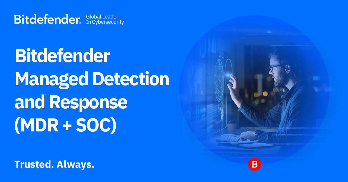 Serviciu administrat de detecție și răspuns Bitdefender (MDR)